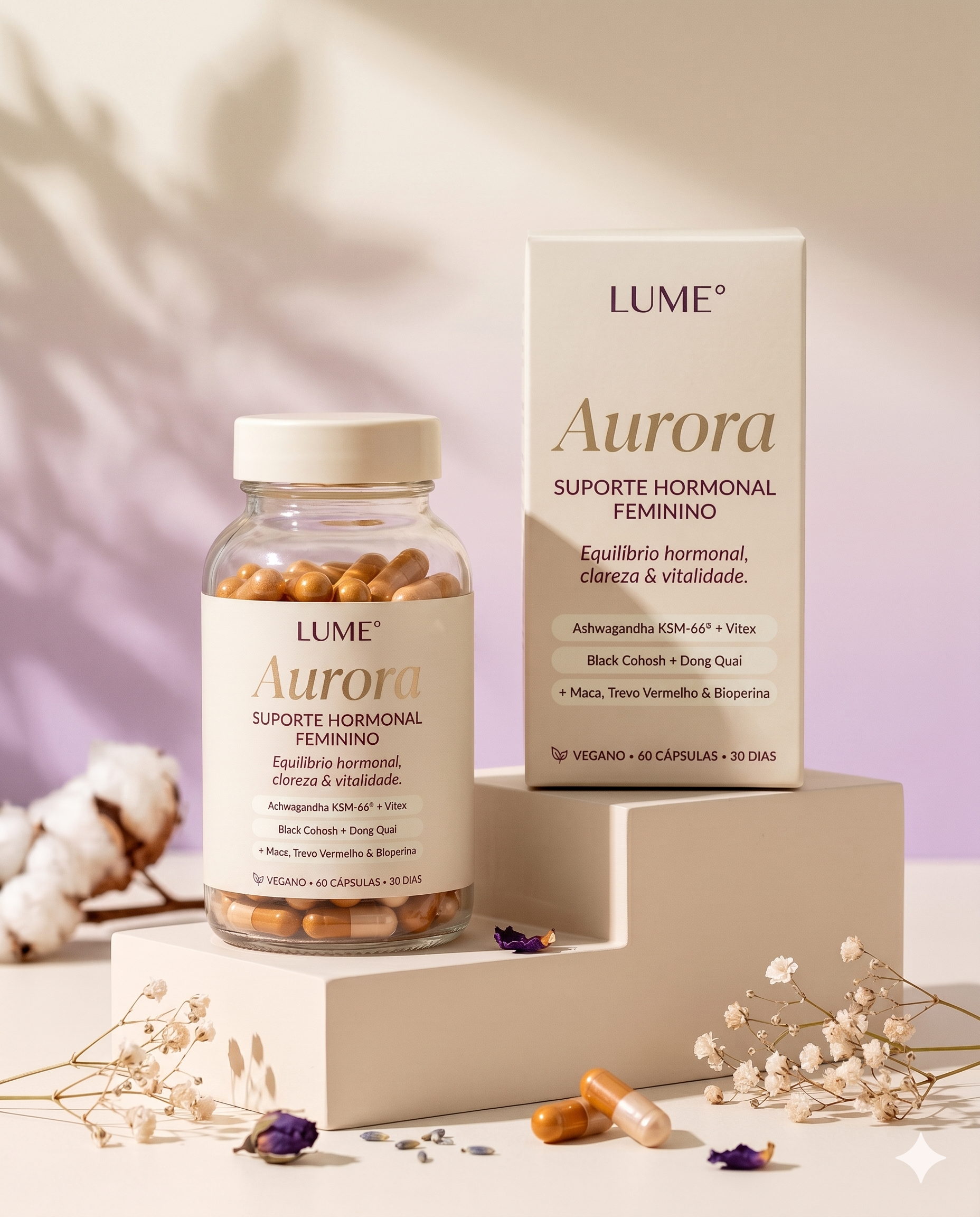 Aurora — frasco e caixa, Edição Founder